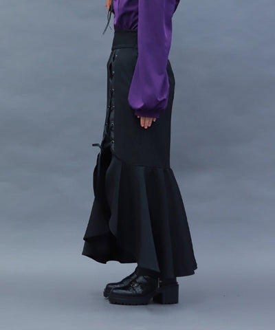 Lace-Up Mermaid Skirt