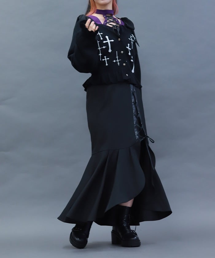 Lace-Up Mermaid Skirt