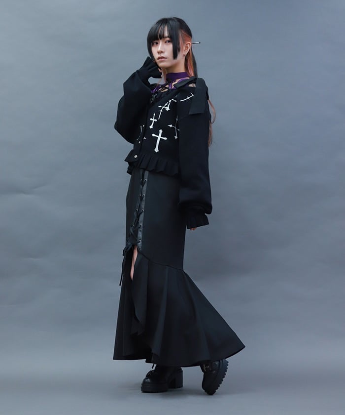 Lace-Up Mermaid Skirt