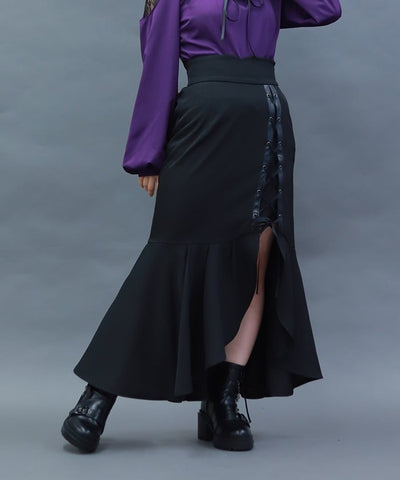 Lace-Up Mermaid Skirt