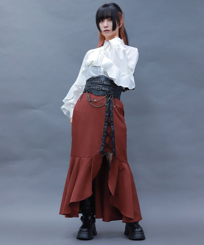 Lace-Up Mermaid Skirt