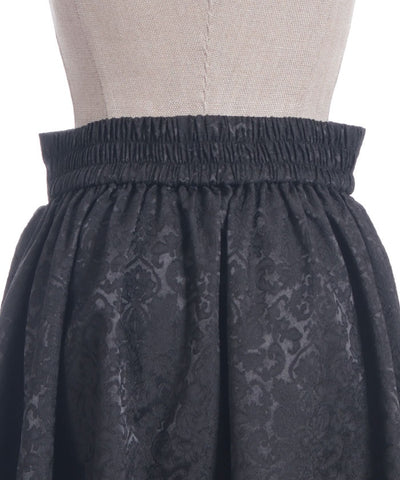 Jacquard Asymmetric Frill Skirt