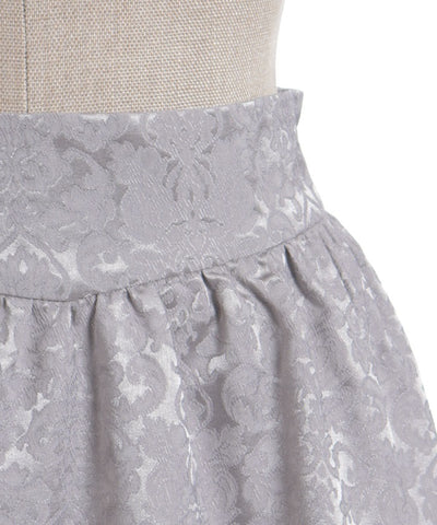 Jacquard Asymmetric Frill Skirt