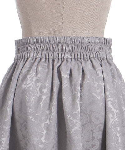 Jacquard Asymmetric Frill Skirt