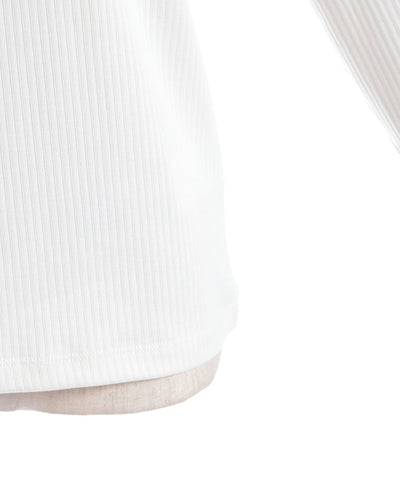 Square Neck Pullover with Ribbon