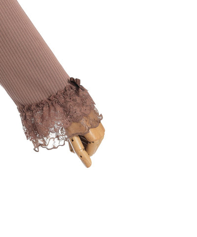 Square Neck Pullover with Ribbon