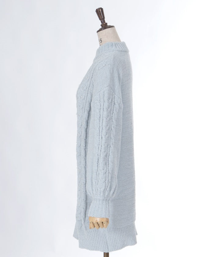 Lamé Blend Chenille Yarn Tunic