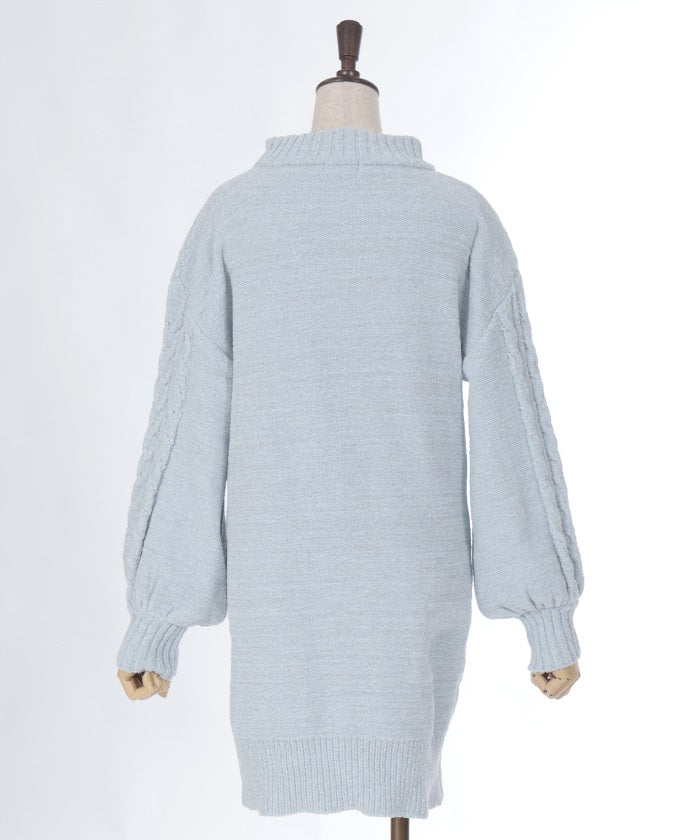 Lamé Blend Chenille Yarn Tunic