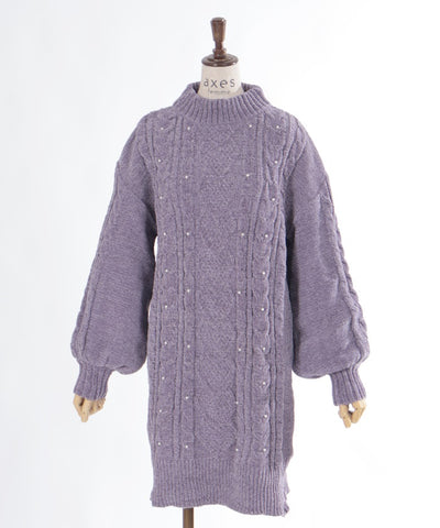 Lamé Blend Chenille Yarn Tunic