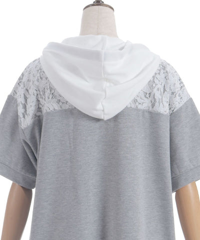 Bicolor Hoodie Tunic