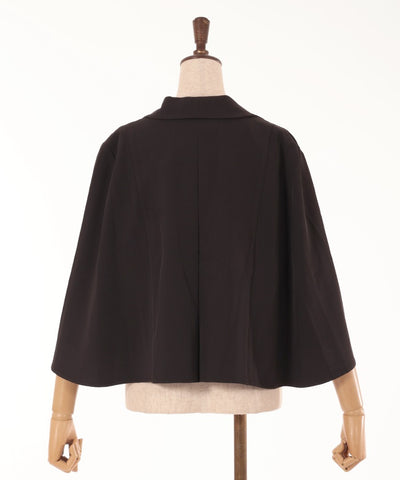 Cape Style Slit Sleeve Jacket