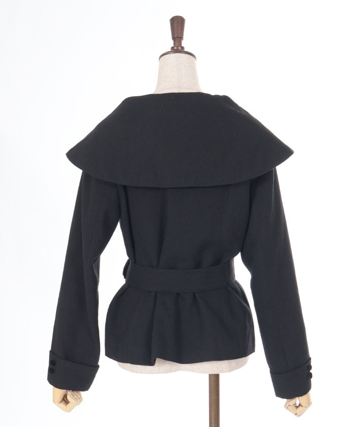 Sailor Collar Flare Jacket T-Shirt