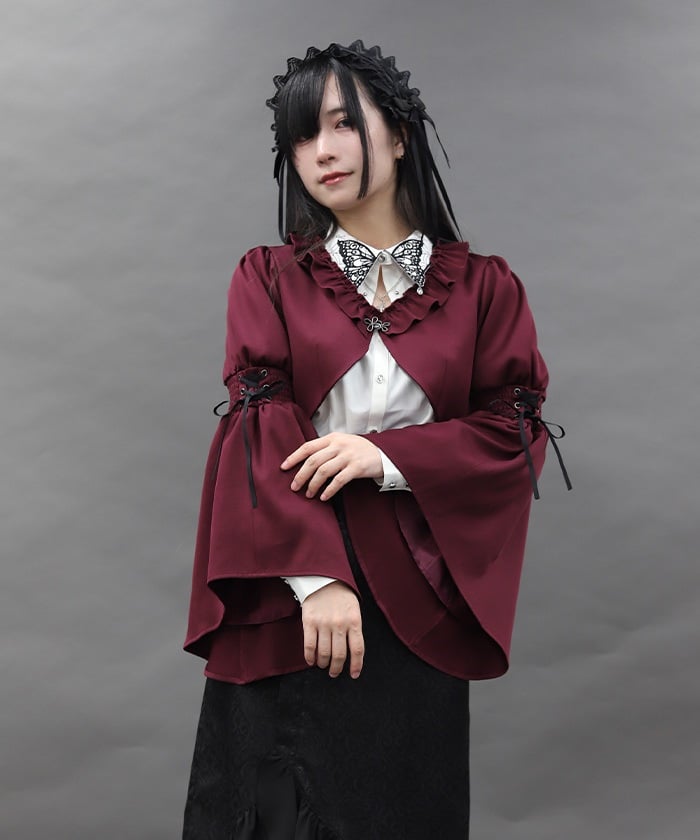 美品 Eaphi slit button flare bolero jacket Flare Sleeve Bolero Jacket – axes femme from JAPAN