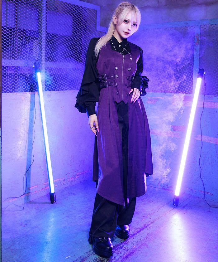 Belt Design Long Vest