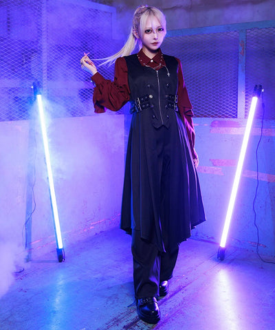 Belt Design Long Vest