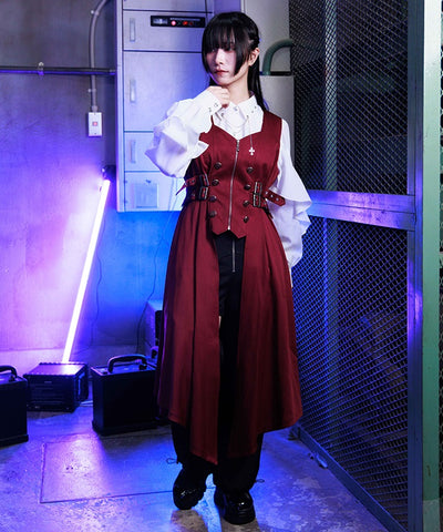 Belt Design Long Vest