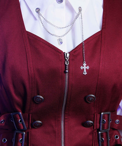 Belt Design Long Vest