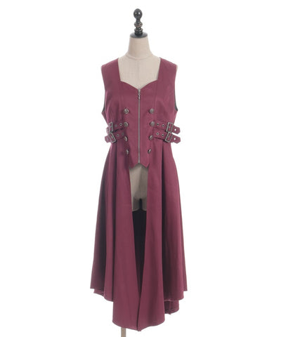 Belt Design Long Vest