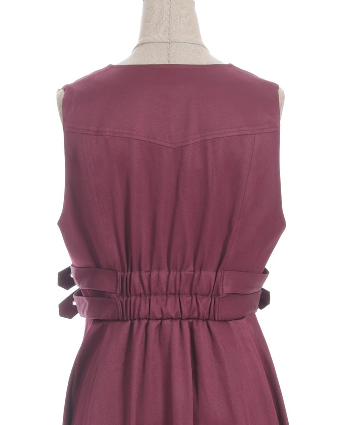 Belt Design Long Vest