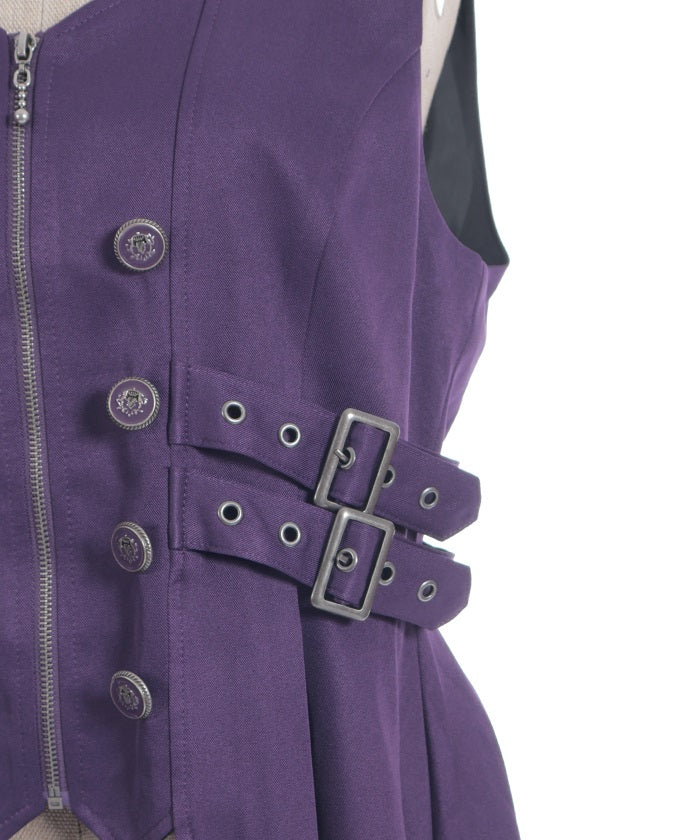 Belt Design Long Vest