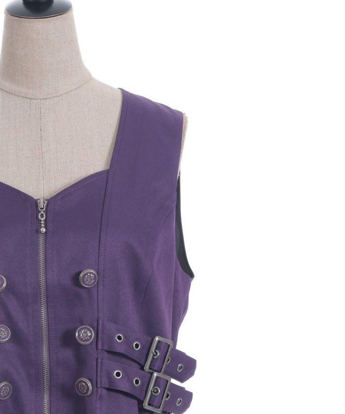 Belt Design Long Vest