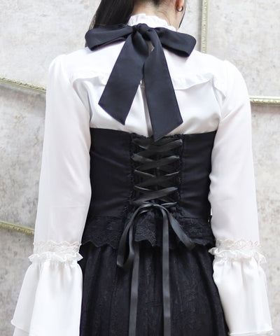 Corset Style Frill Bustier