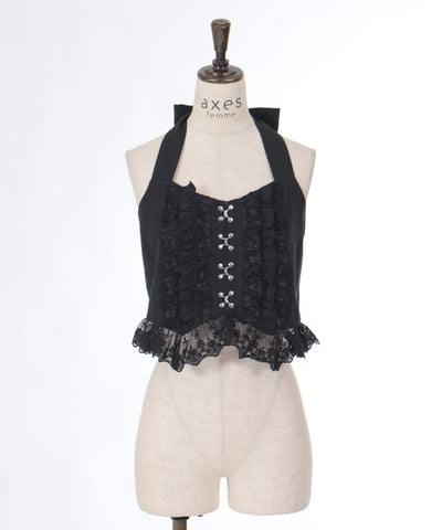 Corset Style Frill Bustier