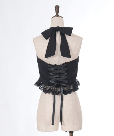 Corset Style Frill Bustier