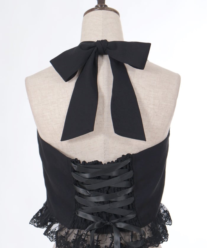 Corset Style Frill Bustier