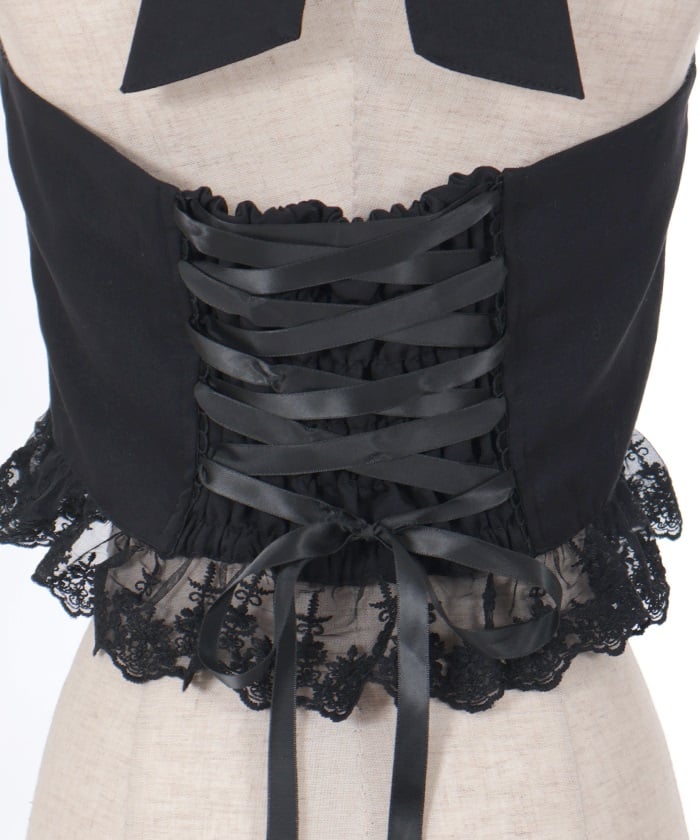 Corset Style Frill Bustier