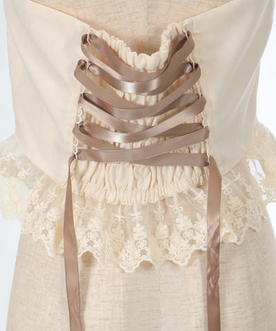 Corset Style Frill Bustier