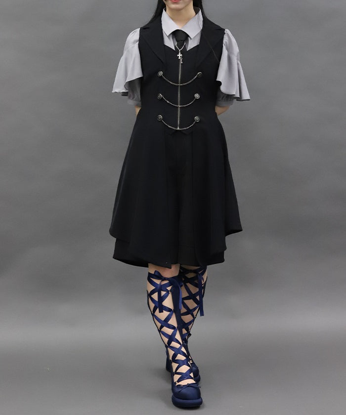 Swallowtail Design Long Vest