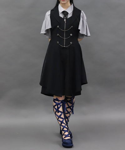 Swallowtail Design Long Vest