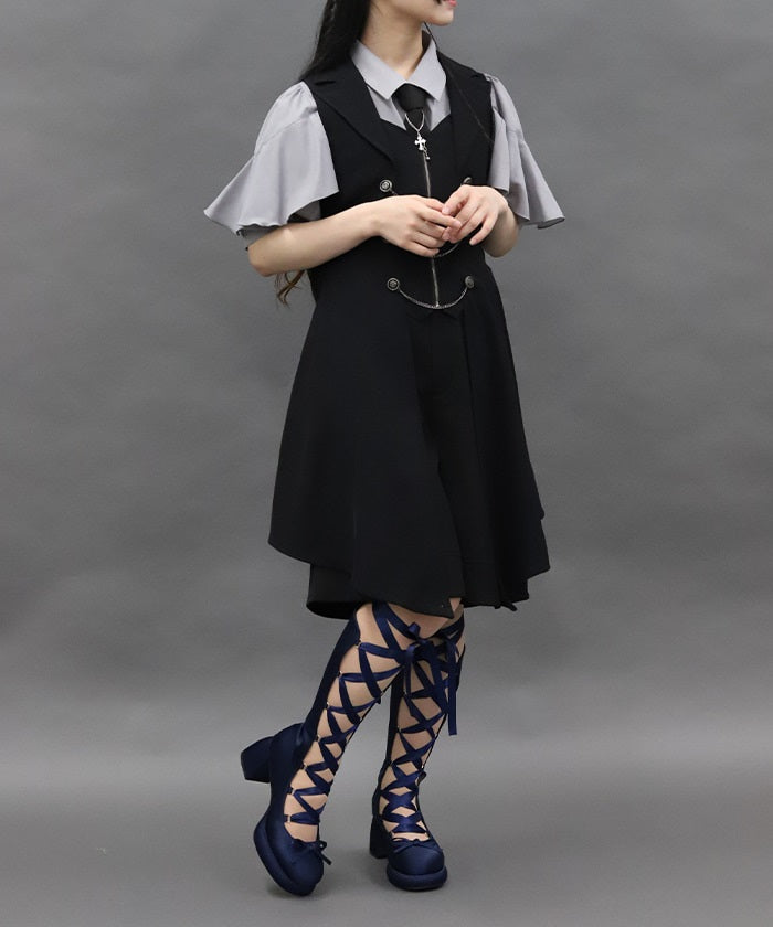 Swallowtail Design Long Vest