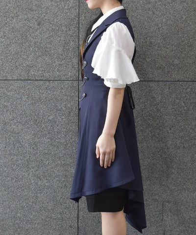 Swallowtail Design Long Vest