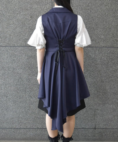 Swallowtail Design Long Vest