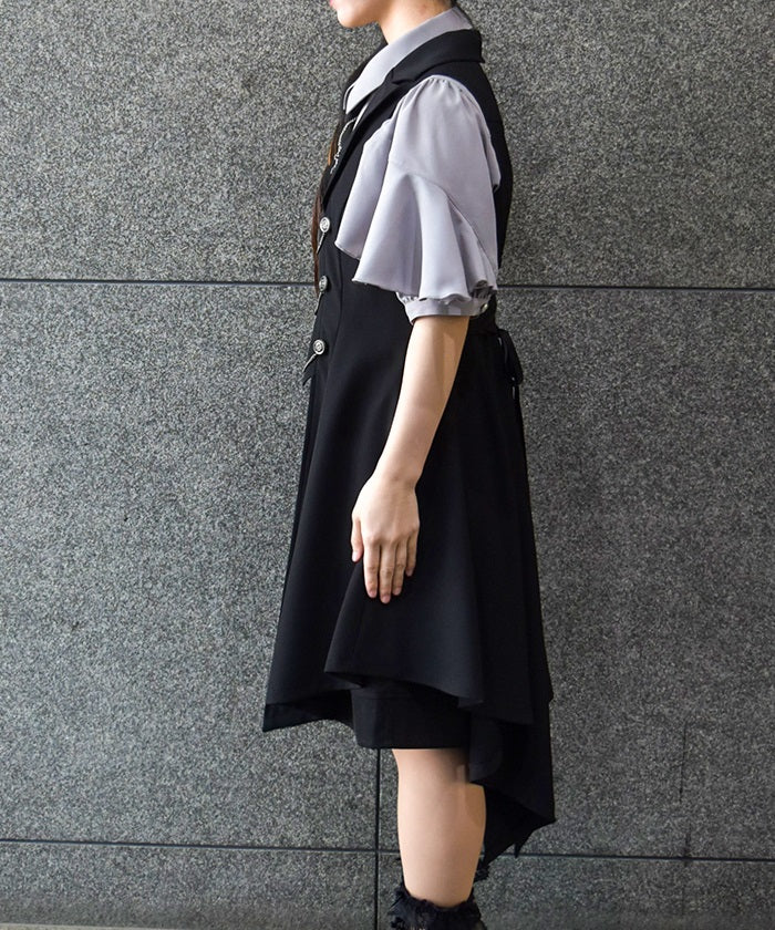 Swallowtail Design Long Vest