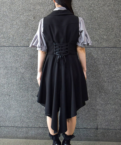 Swallowtail Design Long Vest