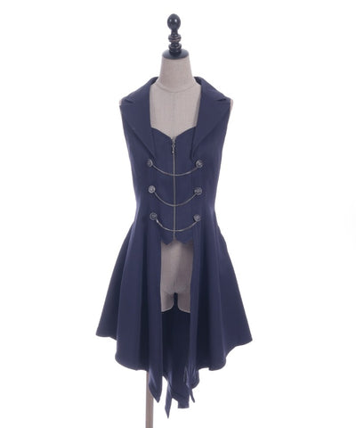 Swallowtail Design Long Vest