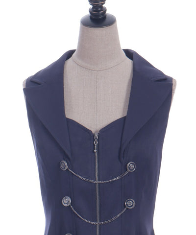 Swallowtail Design Long Vest