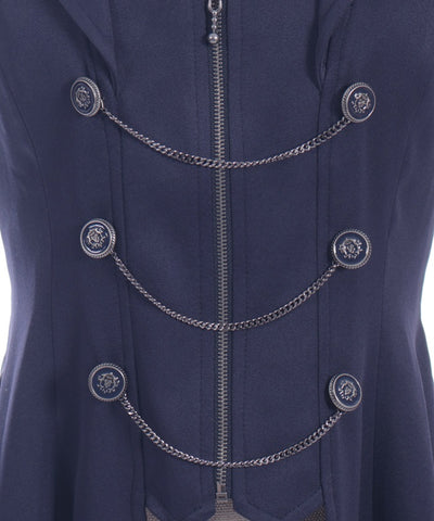 Swallowtail Design Long Vest