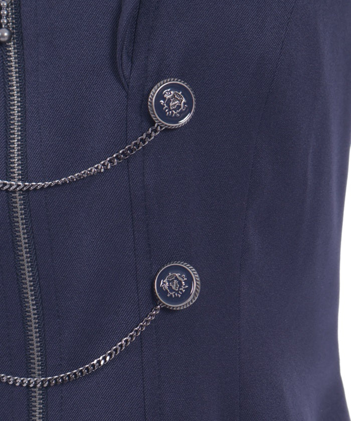 Swallowtail Design Long Vest