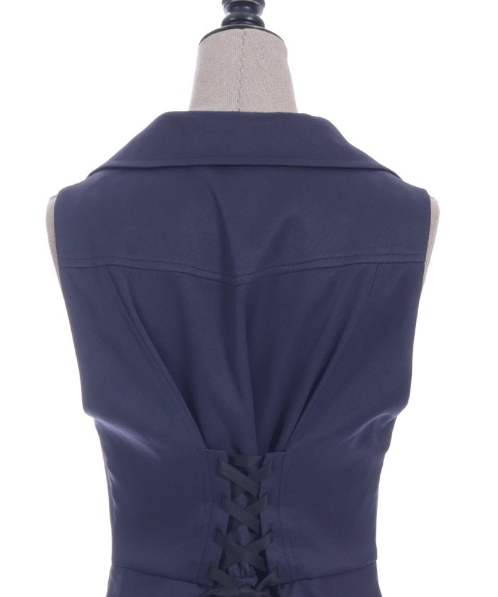 Swallowtail Design Long Vest