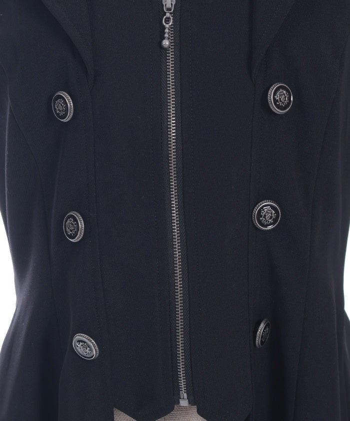 Swallowtail Design Long Vest