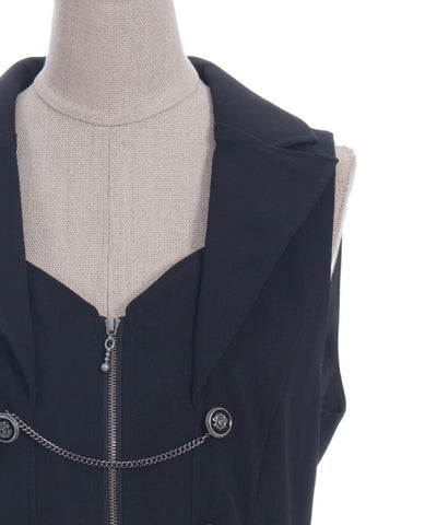 Swallowtail Design Long Vest