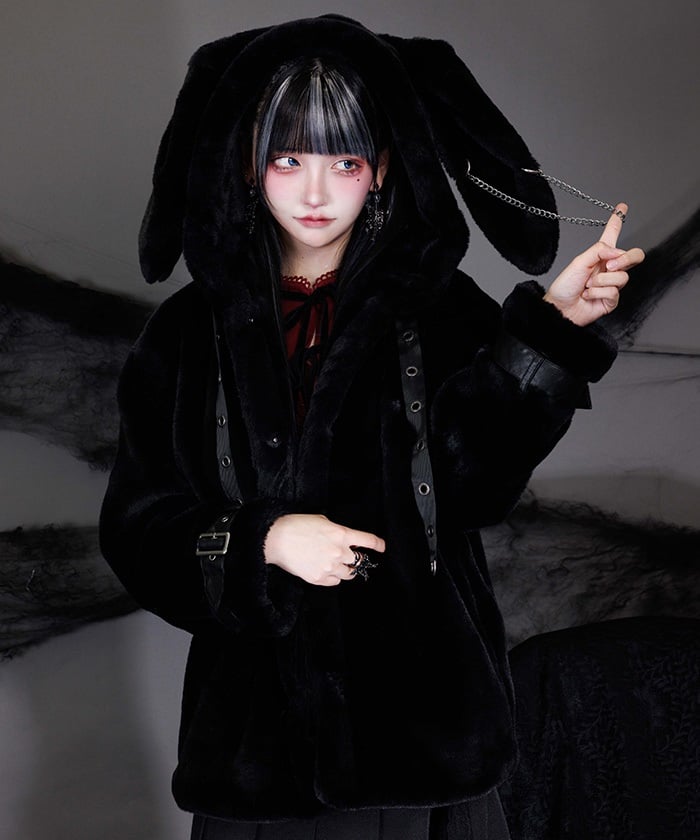 Bunny Ears Fur Coat