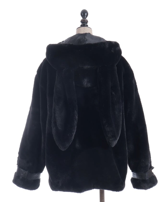 Bunny Ears Fur Coat