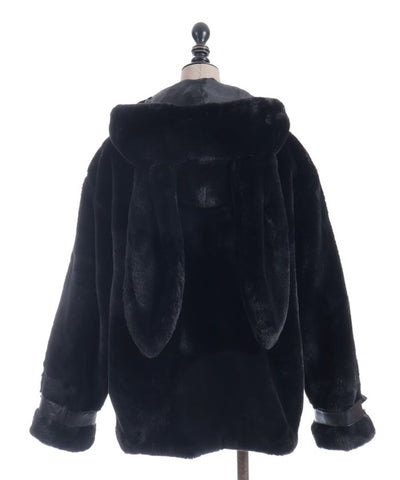 Bunny Ears Fur Coat