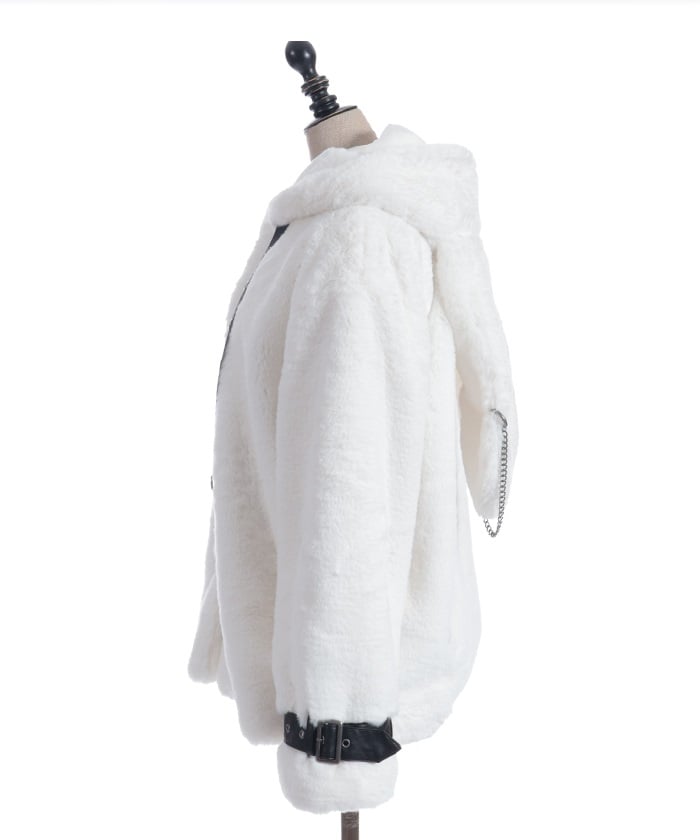 Bunny Ears Fur Coat