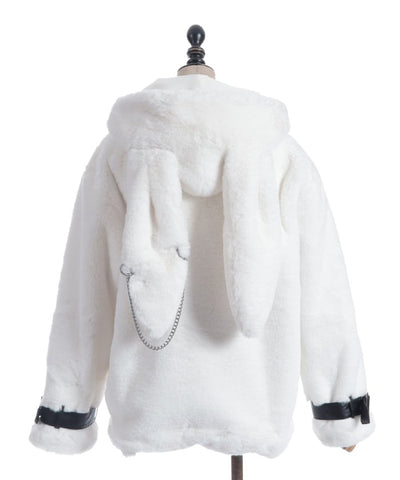 Bunny Ears Fur Coat